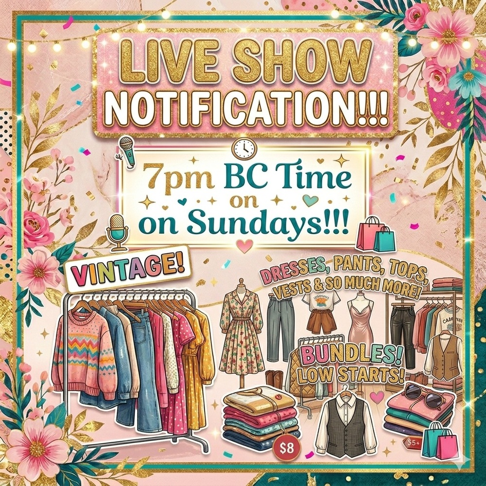 This will be my LIVE notification!!!! Like this item to be notified!!